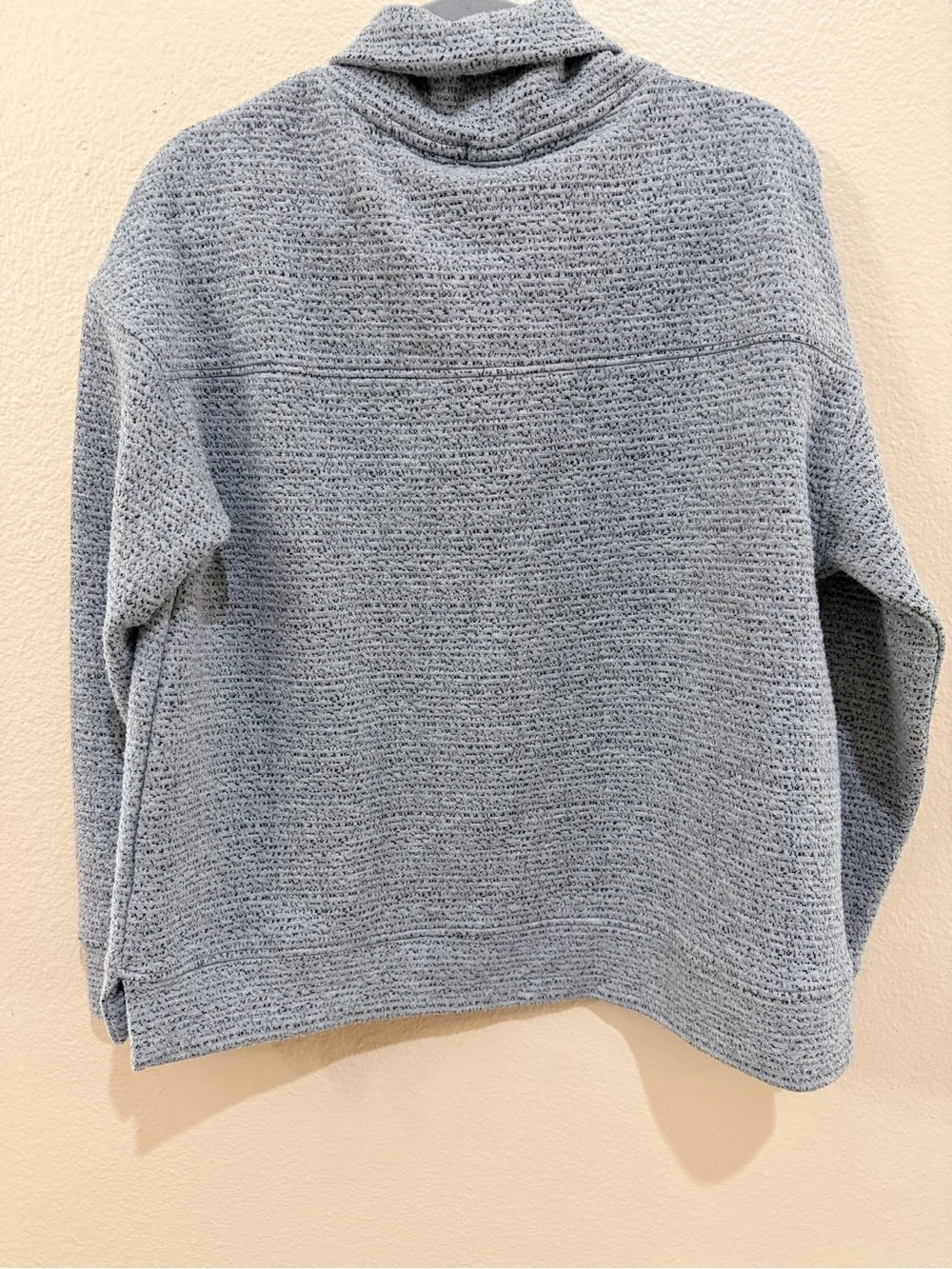 The American Outdoorsman Gray Jacquard Mock Neck Pullover Sweater Size L